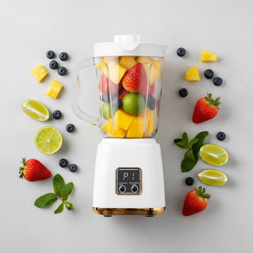 Blender Portable Rechargeable 7,4V Blanc – Lames Inox, Affichage Digital  thumbnail 8