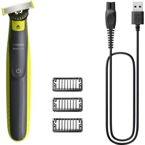 Tondeuse Rasoir Faciale Rechargeable OneBlade 360 Utilisable  thumbnail 3