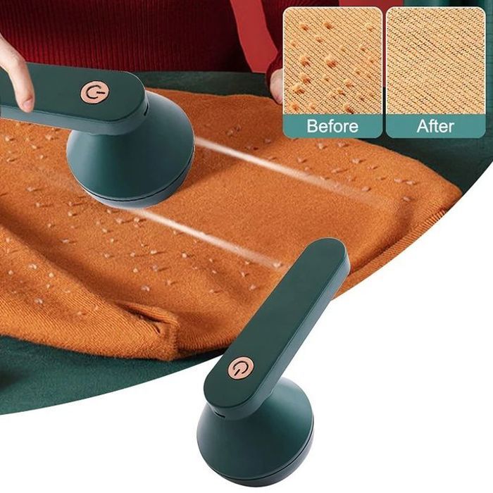 Rasoir de tissu pour vêtements, anti peluches électrique rechargeable