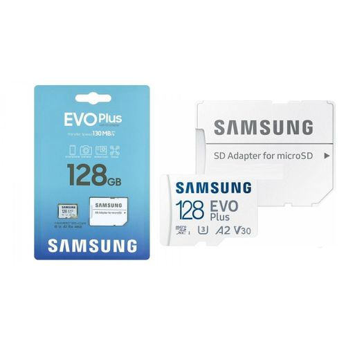 Carte memoire MicroSD Evo plus 128GB SDXC UHS-I 130MB/s U3 4K