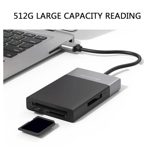 Lecteur de cartes mémoire multiples 6 en 1 Adaptateur 