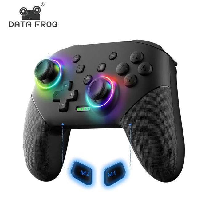 Manette sans fil RGB Multifonctions, avec batterie 1000mAh, Fonction Turbo programmable