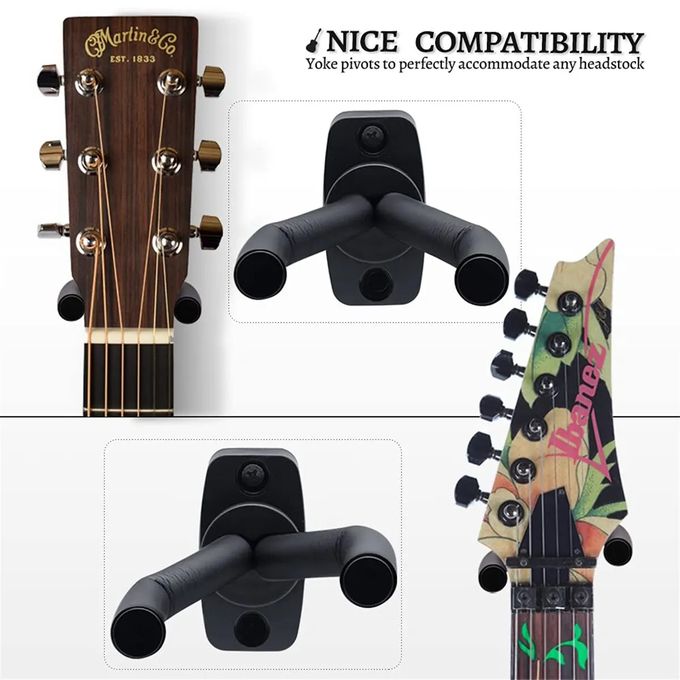 Support Mural Pour Toutes Les Guitares Taille Basse Mandoline Banjo Ukulélé thumbnail 6