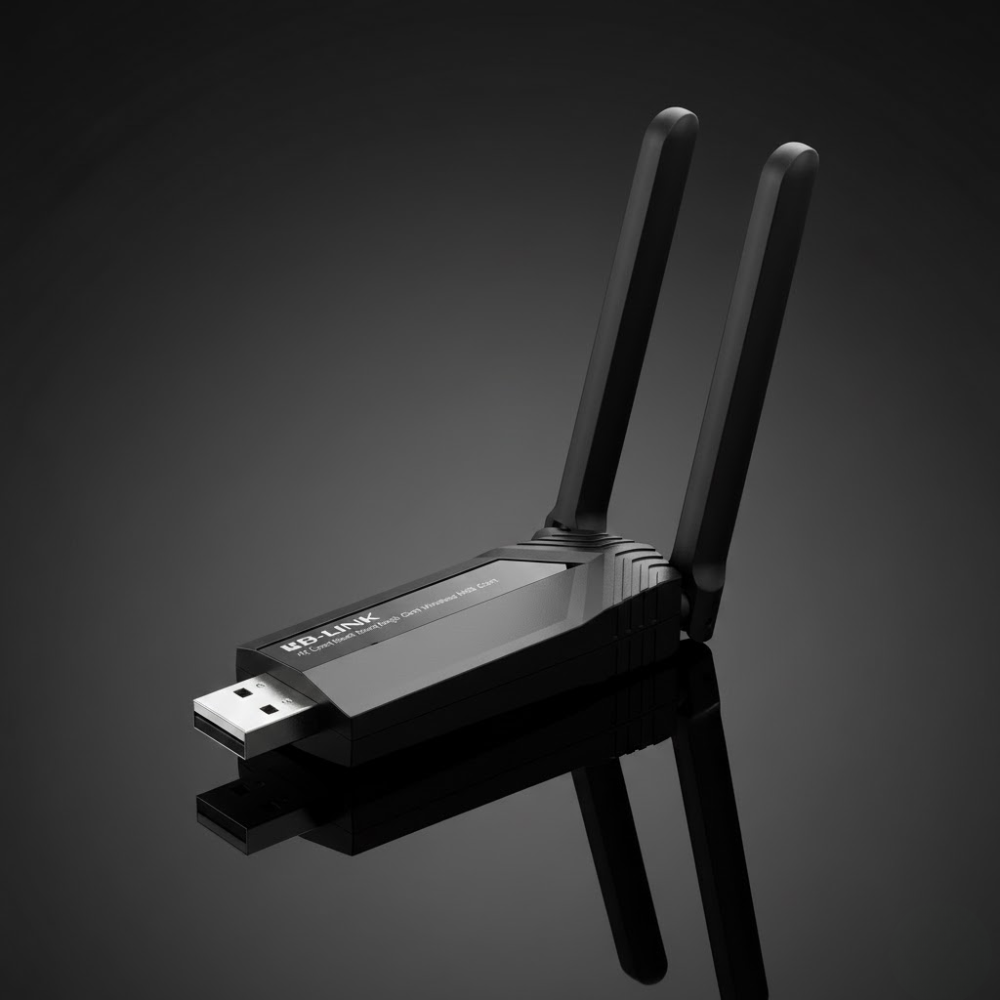 Adaptateur USB WiFi  AC1300 Double Bande – Haute Performance avec Antennes à Gain Élevé
