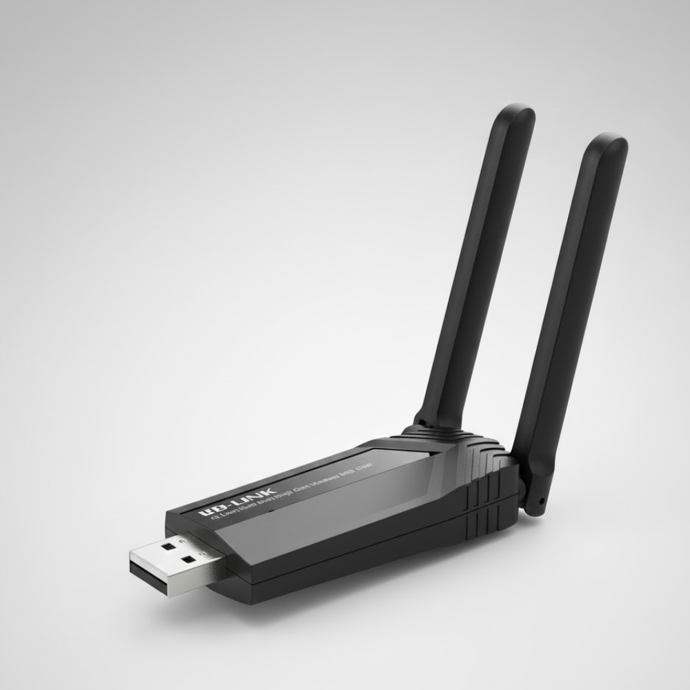 Adaptateur USB WiFi  AC1300 Double Bande – Haute Performance avec Antennes à Gain Élevé thumbnail 7