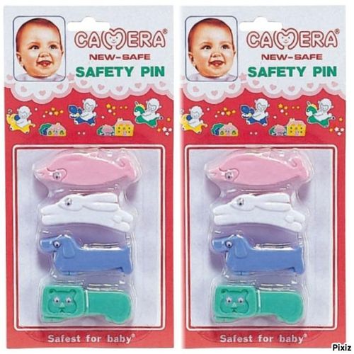 Camera New Safe 2 PES Broche 4 pièces - Multi