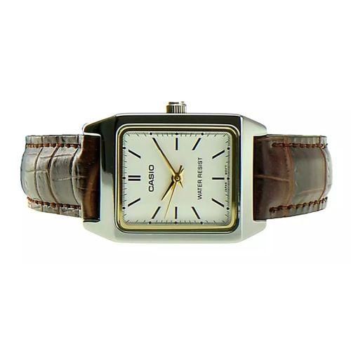 Montre à bracelet en cuir rectangulaire pour femme Analogique-ltp-v007l-7e2udf