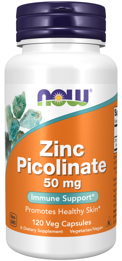 Zinc Picolinate 50 Mg - Favorise Le Fonctionnement Des Enzymes - 120 Veg Capsules