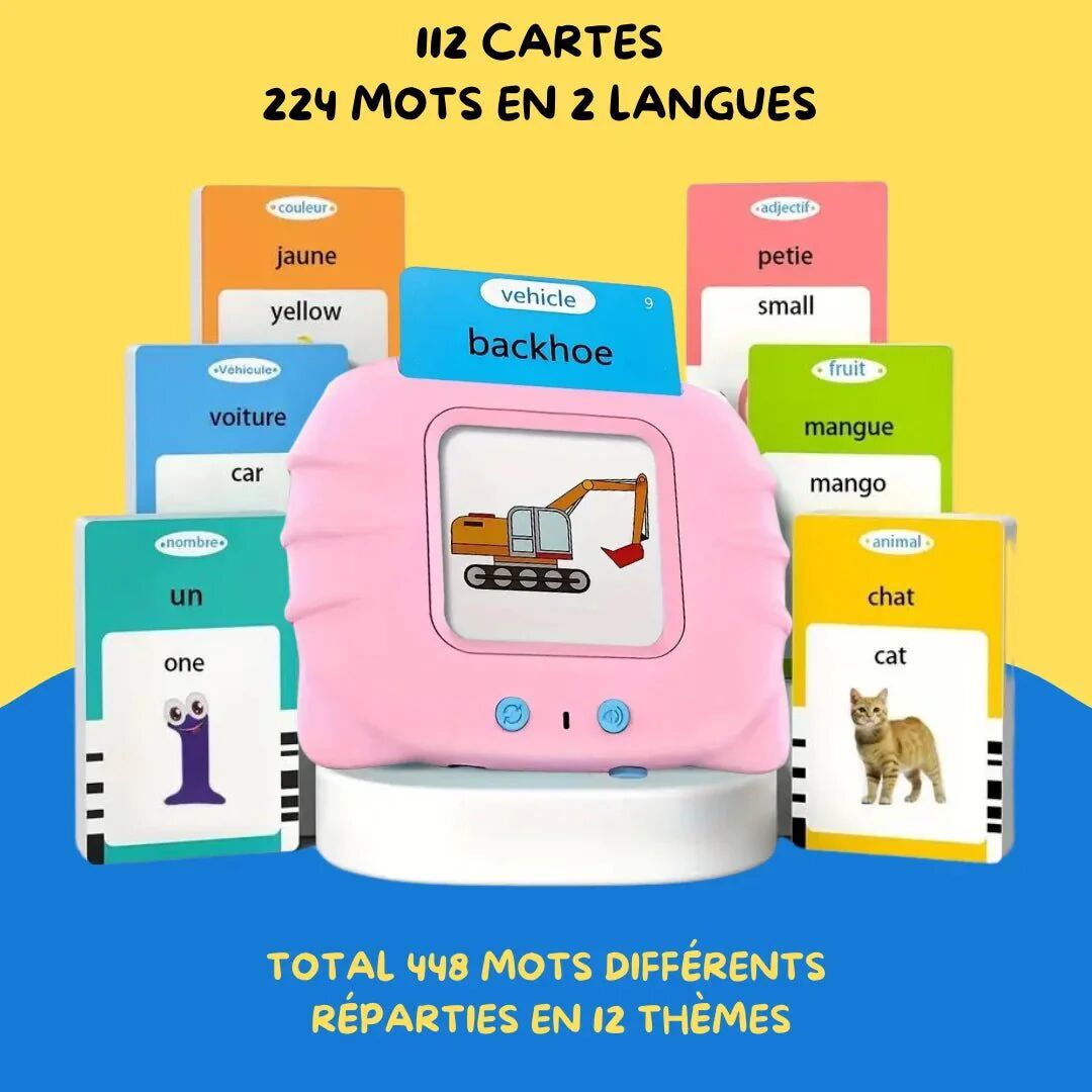 LECTEUR DE CARTES ÉDUCATIF   FRANÇAIS - ANGLAIS