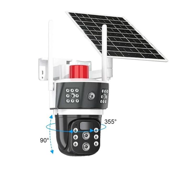 Triple caméra 4g solaire avec ZOOM X10 6K 12MP thumbnail 3