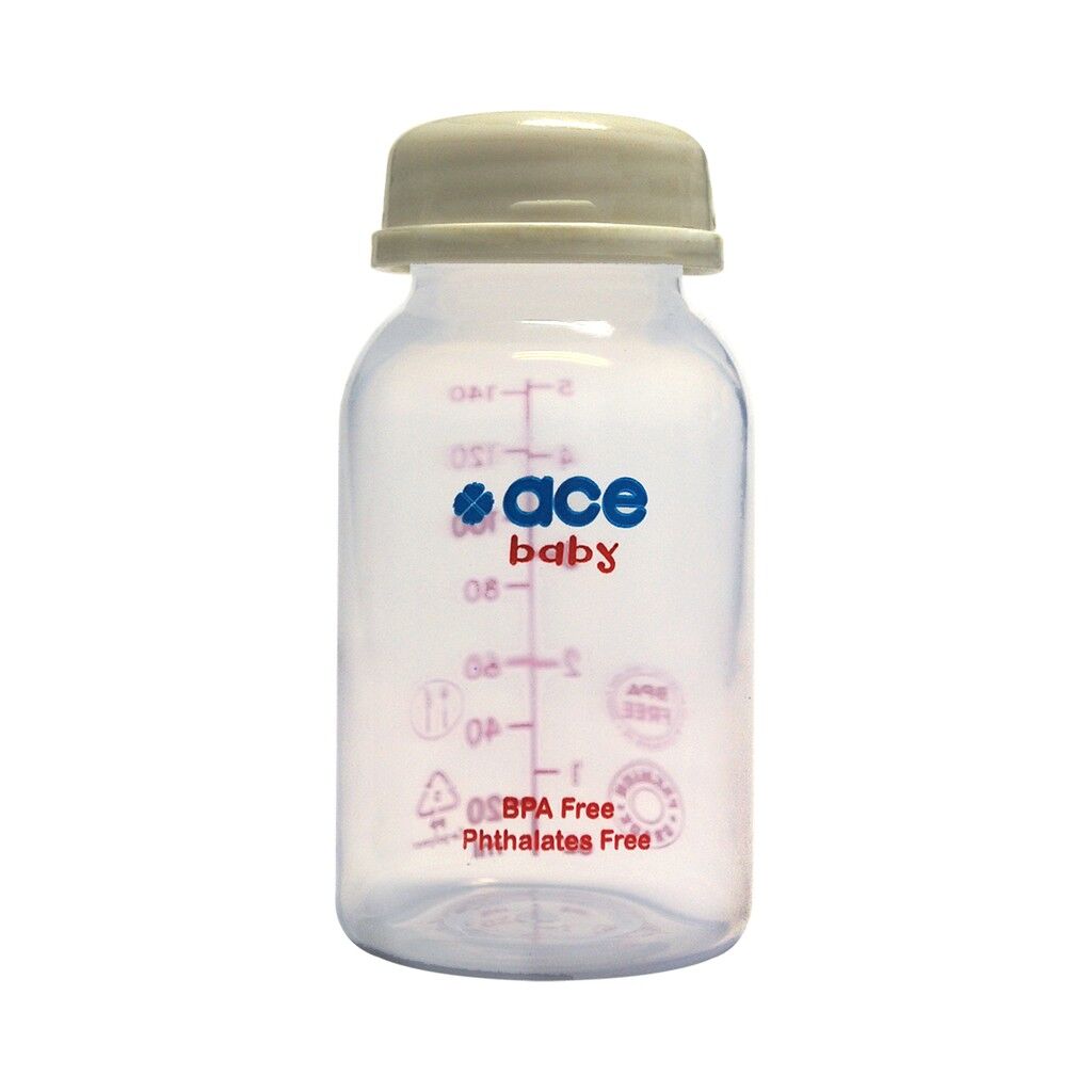 Biberons de conservation de lait ACE BABY à col standard, lot de 8 (140 ml), sans BPA