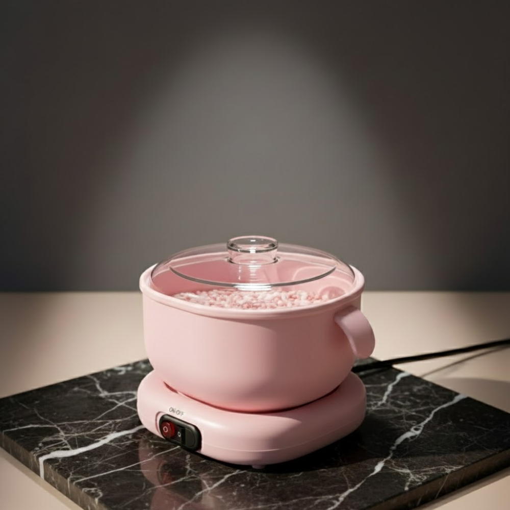 Chauffe-Cire Pliable en Silicone - Rose thumbnail 1