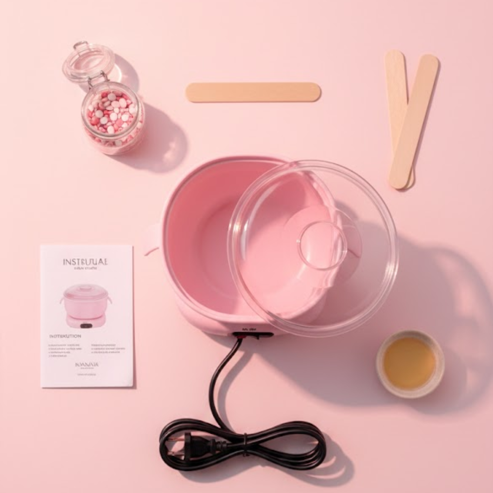 Chauffe-Cire Pliable en Silicone - Rose thumbnail 3