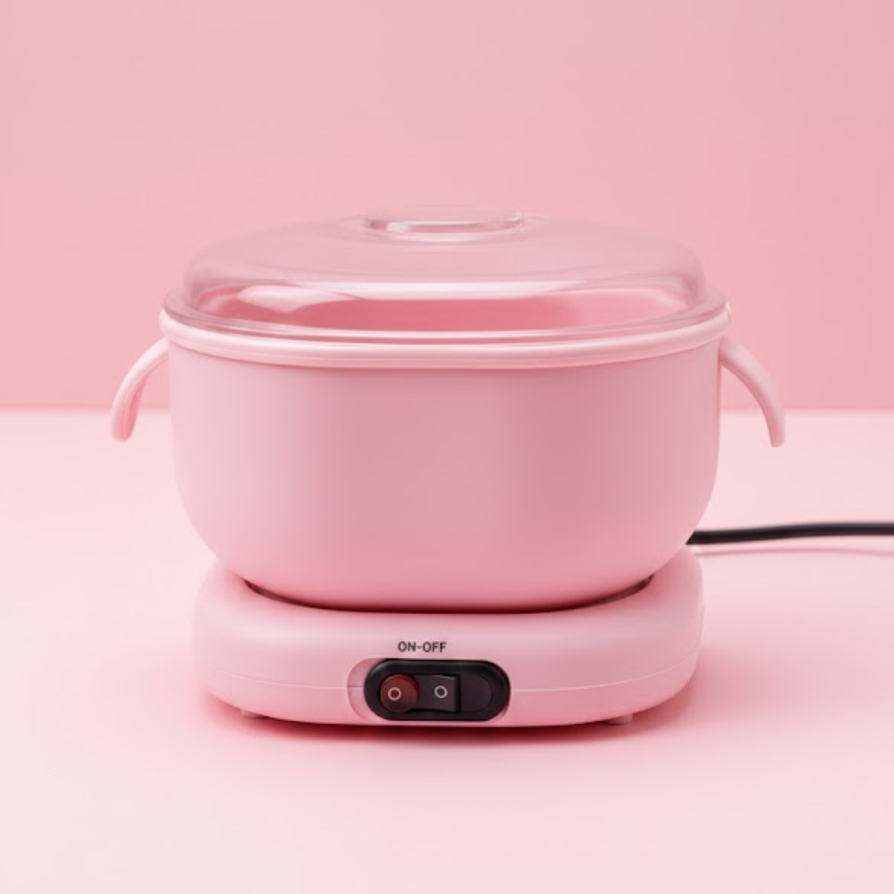 Chauffe-Cire Pliable en Silicone - Rose thumbnail 5