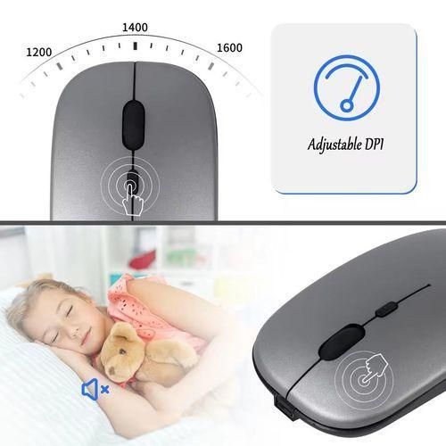 Pack Clavier et Souris sans Fil – Bluetooth 5.0 + 2.4G thumbnail 5