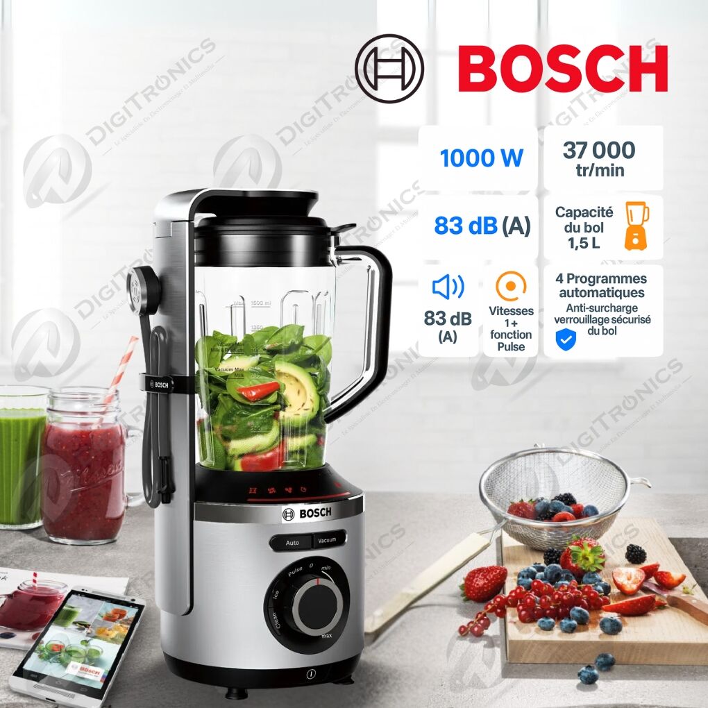 Blender Sous-vide 1000W - Bol Tritan 1,5 L - 4 programmes thumbnail 4