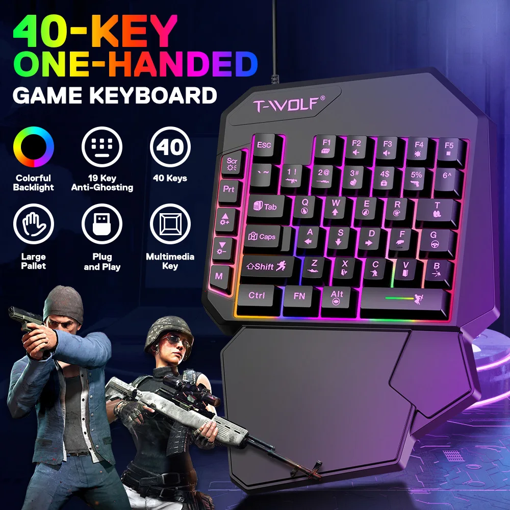 Clavier Gaming à Une Main T90