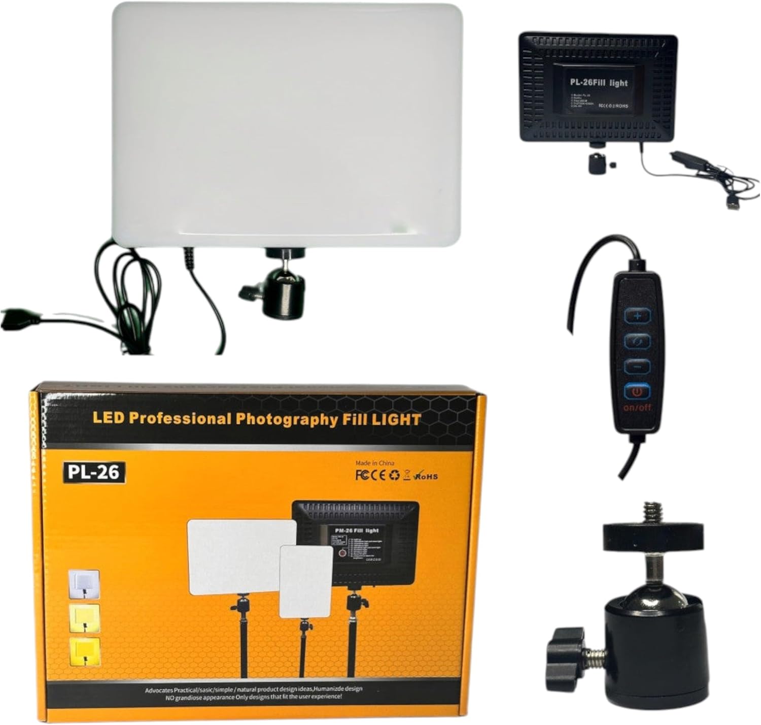 Pl-26 – Éclairage D’appoint Led Professionnel Pour La Photographie thumbnail 4