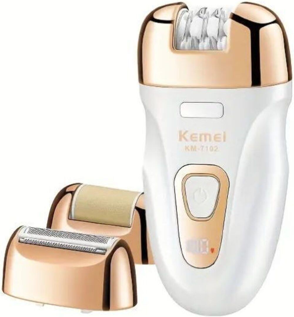 Épilateur & Rasoir Électrique 3 en 1 Sans Fil pour Femme KM-7102 