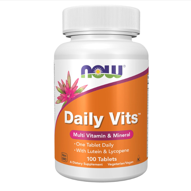 Daily Vits, Vitamines journalières et minéraux, 100 Comprimés
