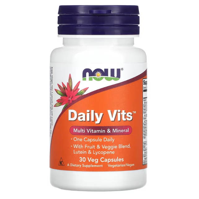 Daily Vits Vitamines et Minéraux Végétariennes - 30 Cap