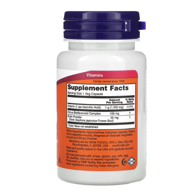 Vitamine C-1000, 30 Capsules Végétariennes