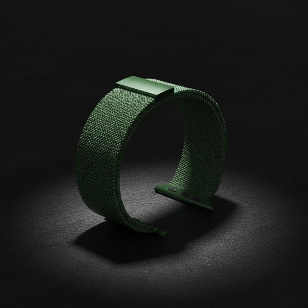 Bracelet Milanais vert foncé Compatible Apple Watch 42/44/45/46/49 mm thumbnail 5