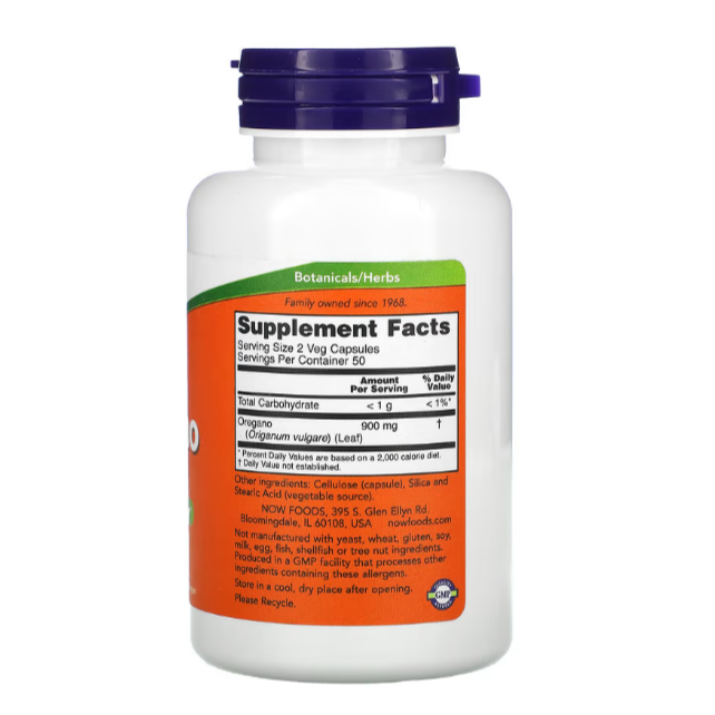 Origano, 450 mg, 100 Capsules Végétariennes