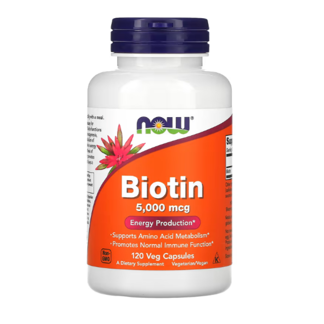 Biotine, 5000 Mcg, 120 Capsules 
