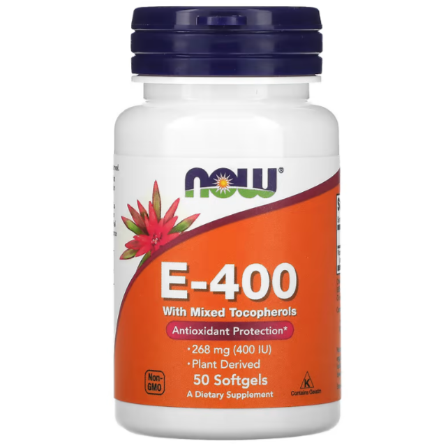Vitamine E-400, 268 mg (400 UI), 50 Capsules
