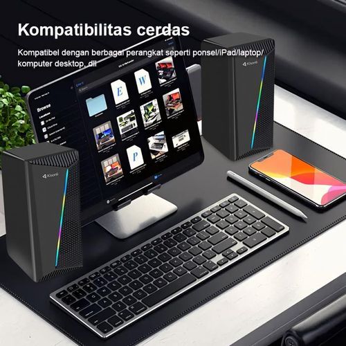 Haut Parleur Enceinte de Jeu X30 Usb 2.0 avec Lumière RVB Stéréo Multimédia