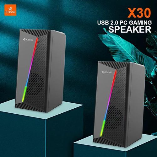 Haut Parleur Enceinte de Jeu X30 Usb 2.0 avec Lumière RVB Stéréo Multimédia thumbnail 4