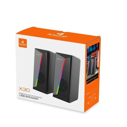 Haut Parleur Enceinte de Jeu X30 Usb 2.0 avec Lumière RVB Stéréo Multimédia thumbnail 5