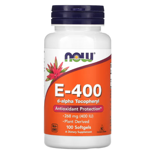 Vitamine E-400, 268 mg (400 UI), 100 Capsules