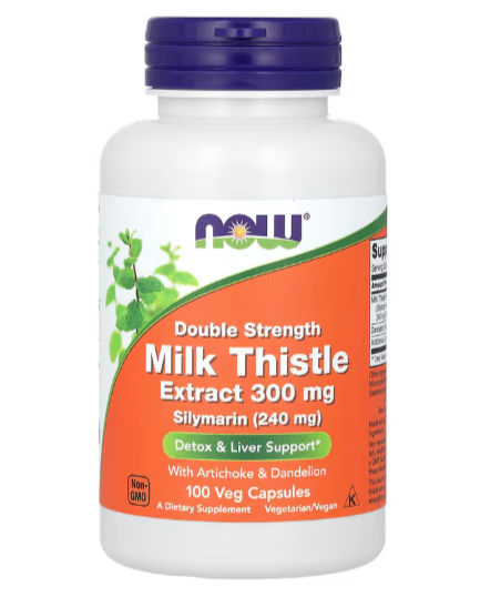  Milk Thistl, 300 mg -  Détox et soutien du foie - 100 Capsules Veg