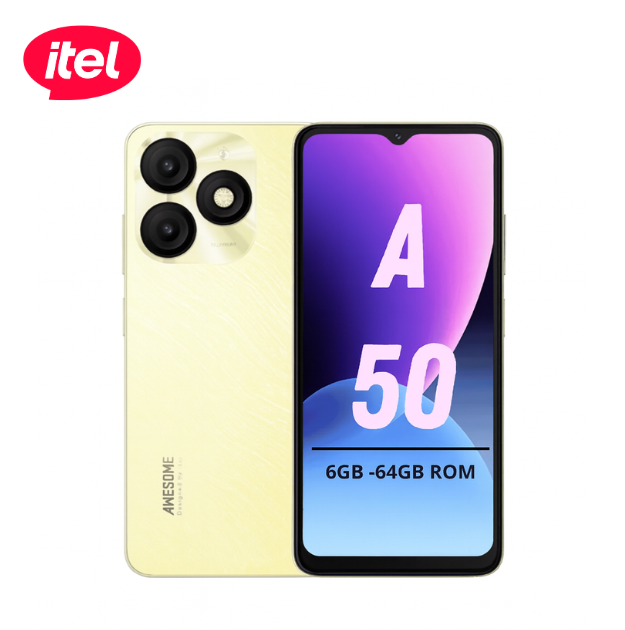 Smartphone A50 4G - 6.6" - 64 Go - 6Go (2+4) RAM 5000mAh - Gold thumbnail 1