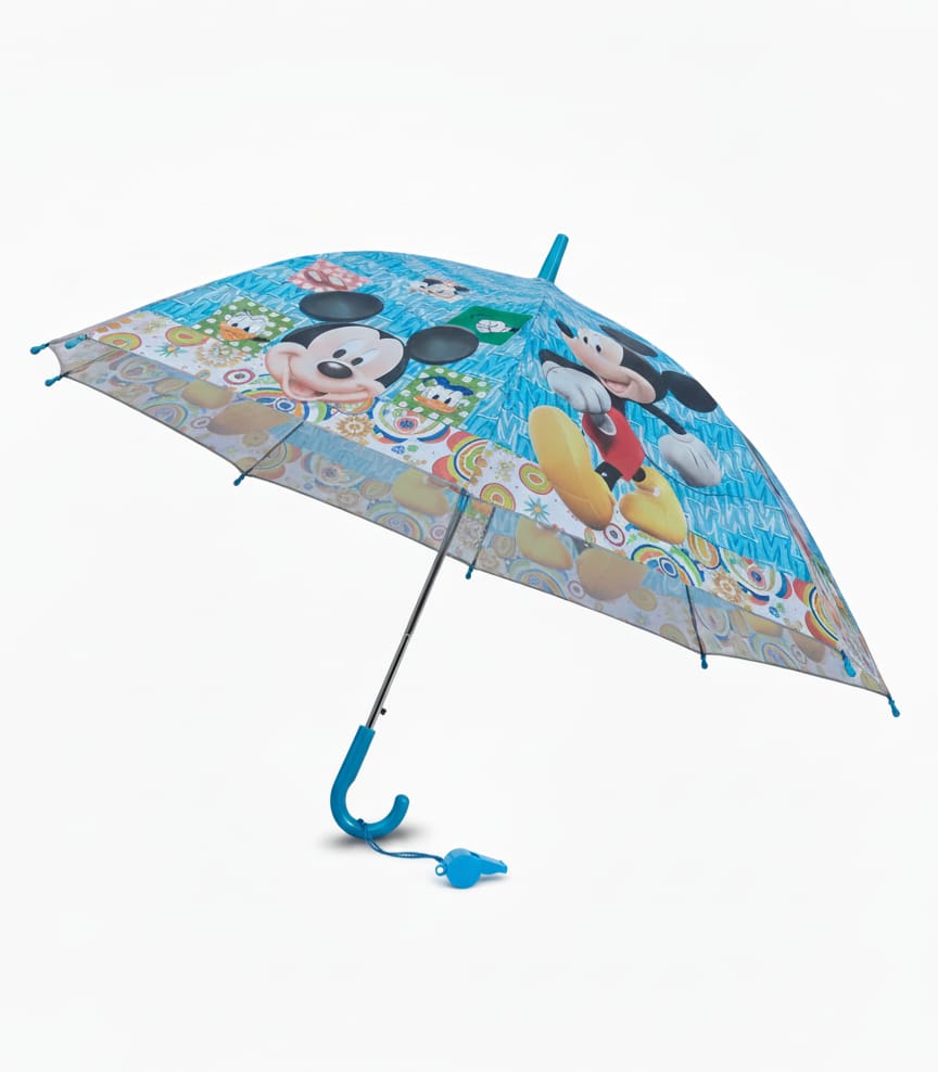 Parapluie Enfants Mickey Mouse Avec Sifflet Accessoire Ludique Et Protection Amusante thumbnail 3