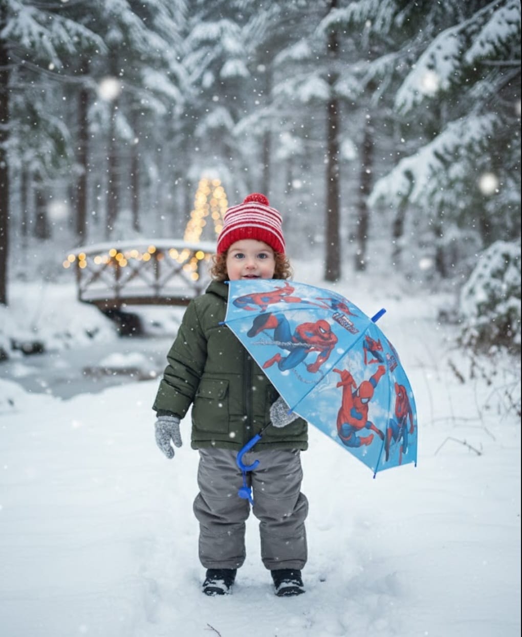 Parapluie Enfants Spiderman Avec Sifflet Protection Fun Et Design De Super Heros
