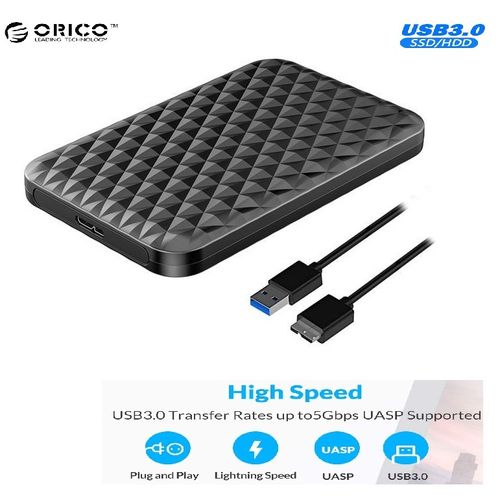 Boîtier Portable USB 3.0 pour Disque Dur SATA 2.5" – Capacité 4 To