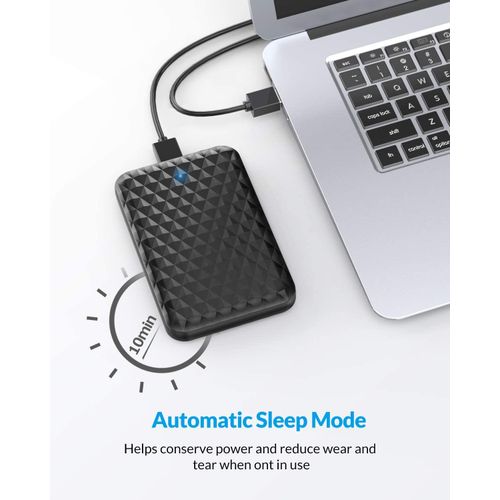 Boîtier Portable USB 3.0 pour Disque Dur SATA 2.5" – Capacité 4 To