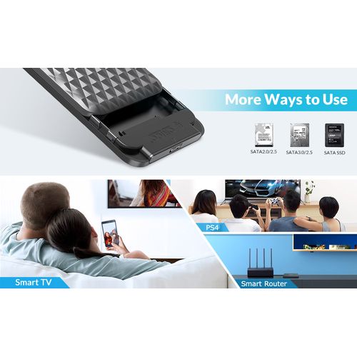 Boîtier Portable USB 3.0 pour Disque Dur SATA 2.5" – Capacité 4 To thumbnail 4