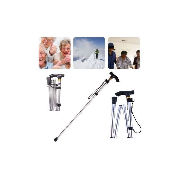 Canne de marche pliable pour homme et femme,canne pliante et réglable