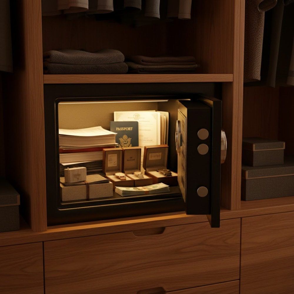 Coffre-Fort de Sécurité Électronique avec Code – Compact, Robuste et Anti-Volv thumbnail 3