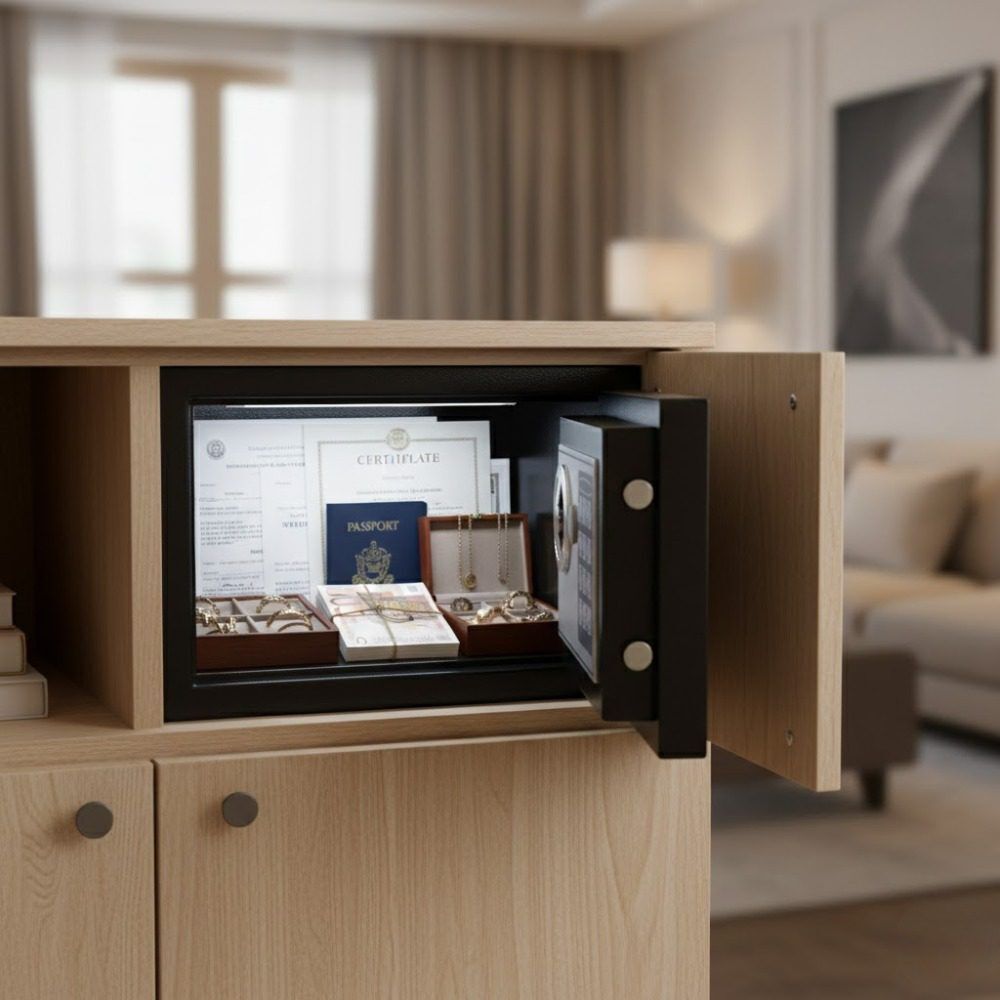 Coffre-Fort de Sécurité Électronique avec Code – Compact, Robuste et Anti-Volv thumbnail 4