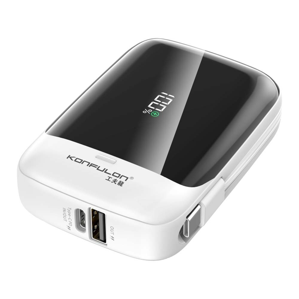 Batterie Externe A33Q – 10000 mAh, Charge Rapide 22,5W Blanche thumbnail 1