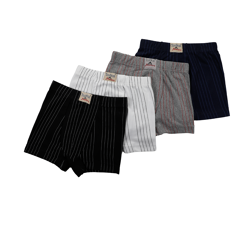 Lot de 4 Boxers Garçon en Coton Rayé Toubkal Junior