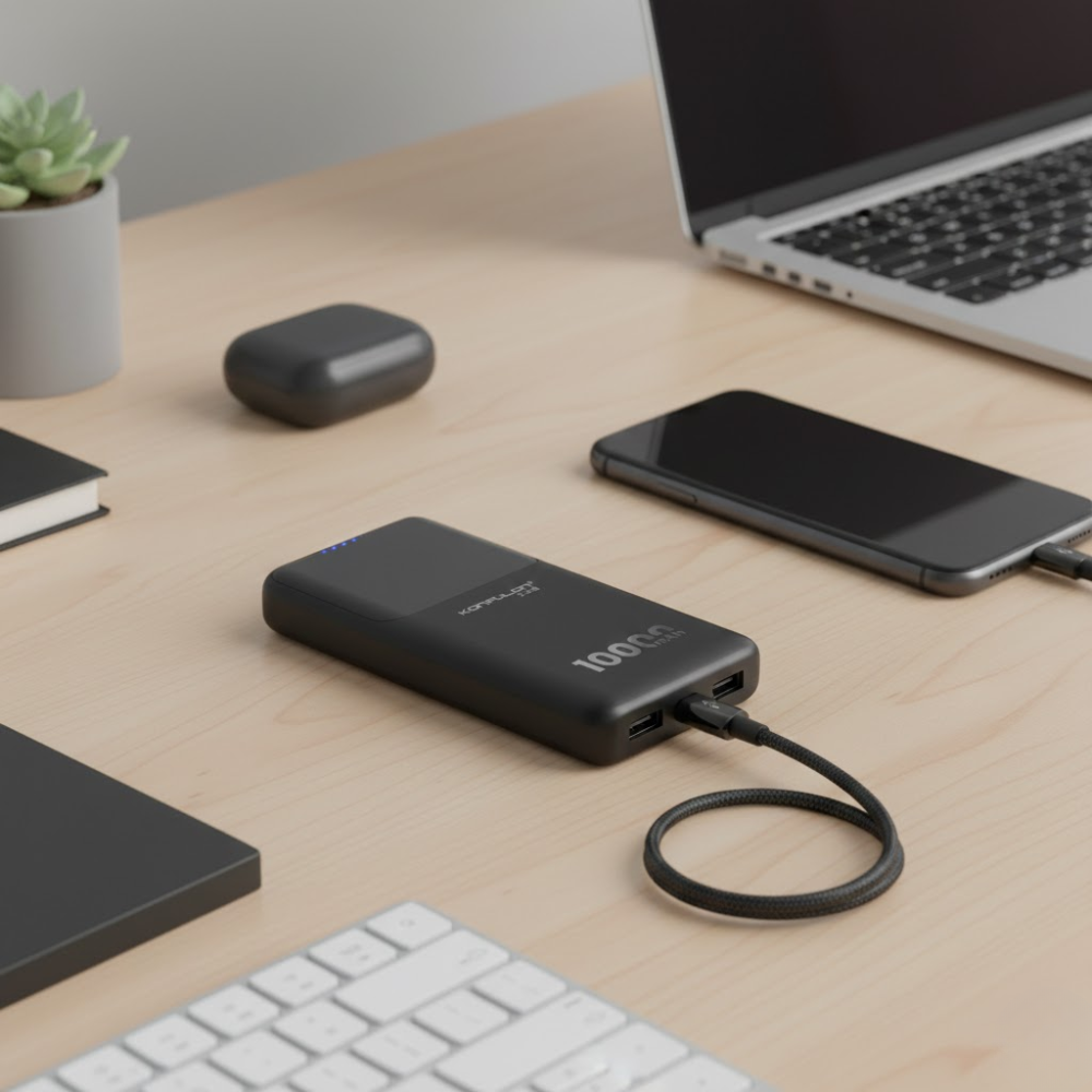 Batterie Externe Konfulon A35 Slim – 10 000 mAh thumbnail 4