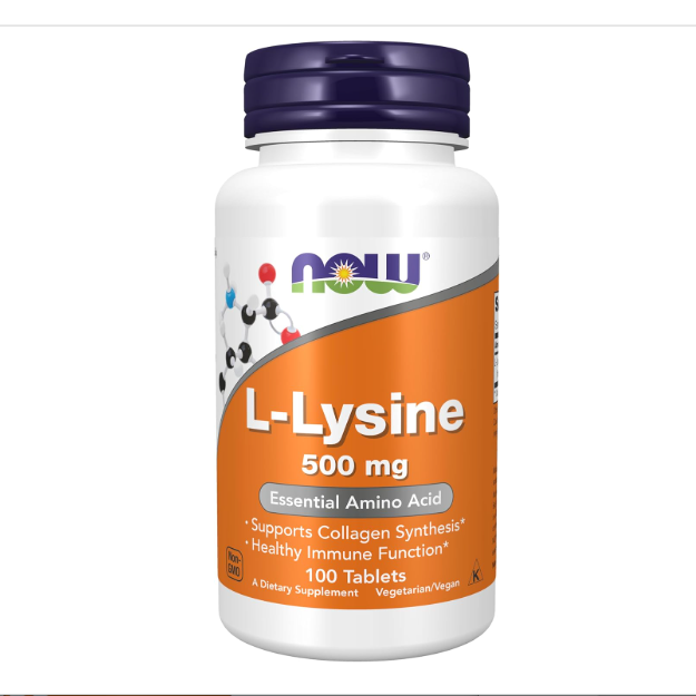 L-Lysine  500 mg, Amino Acid, 100 comprimés
