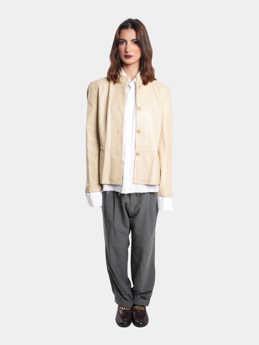 VESTE EN CUIR VERITABLE