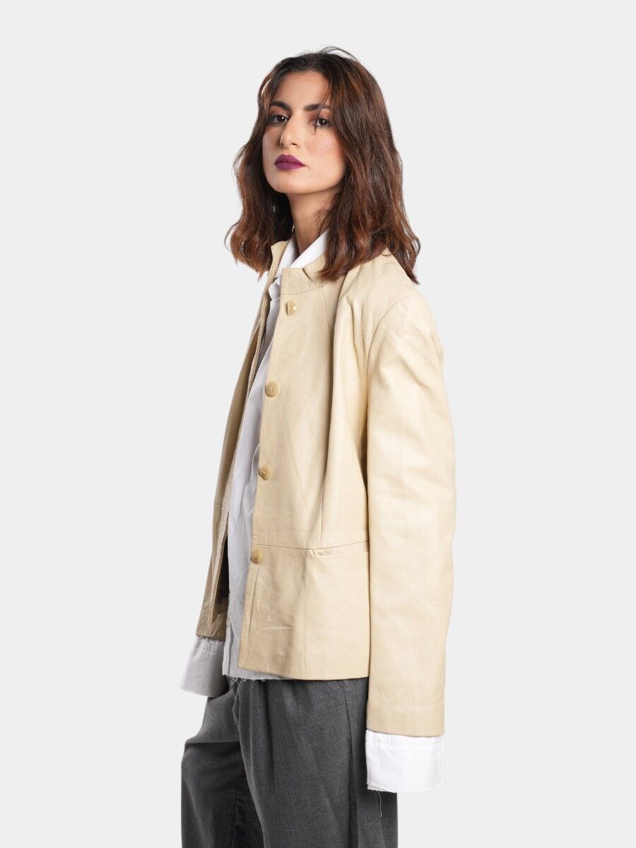 VESTE EN CUIR VERITABLE